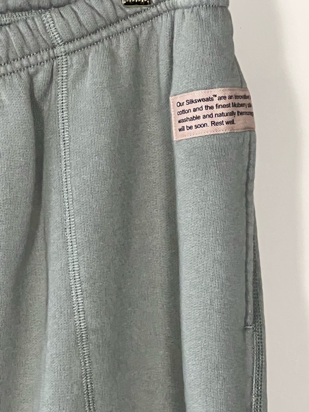 Lunya Silksweats Reversible Jogger Pants Shaded Olive Size L Luxury Lounge NWOT - Picture 5 of 10